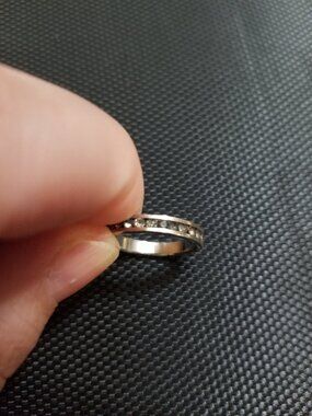 Tiny Black Diamond Eternity Band